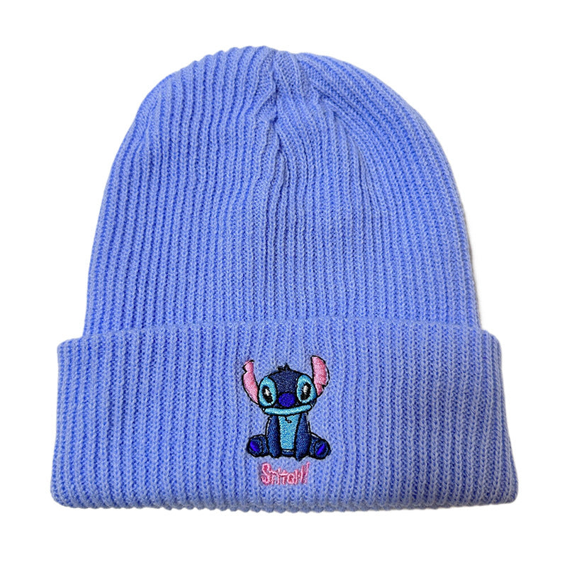 Wholesale Embroidered Autumn and Winter Outdoor Warm Cartoon Anime Yarn Hat